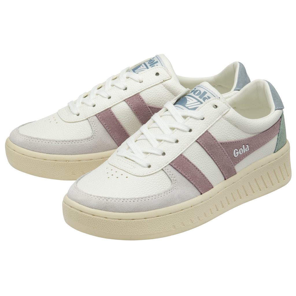 Gola Classics Grandslam Trident Sneakers Bílé Růžové CZ | OTGA-23081