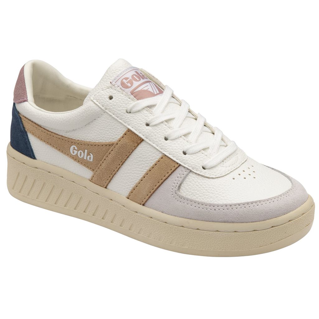 Gola Classics Grandslam Trident Sneakers Bílé Růžové CZ | GHLP-90723