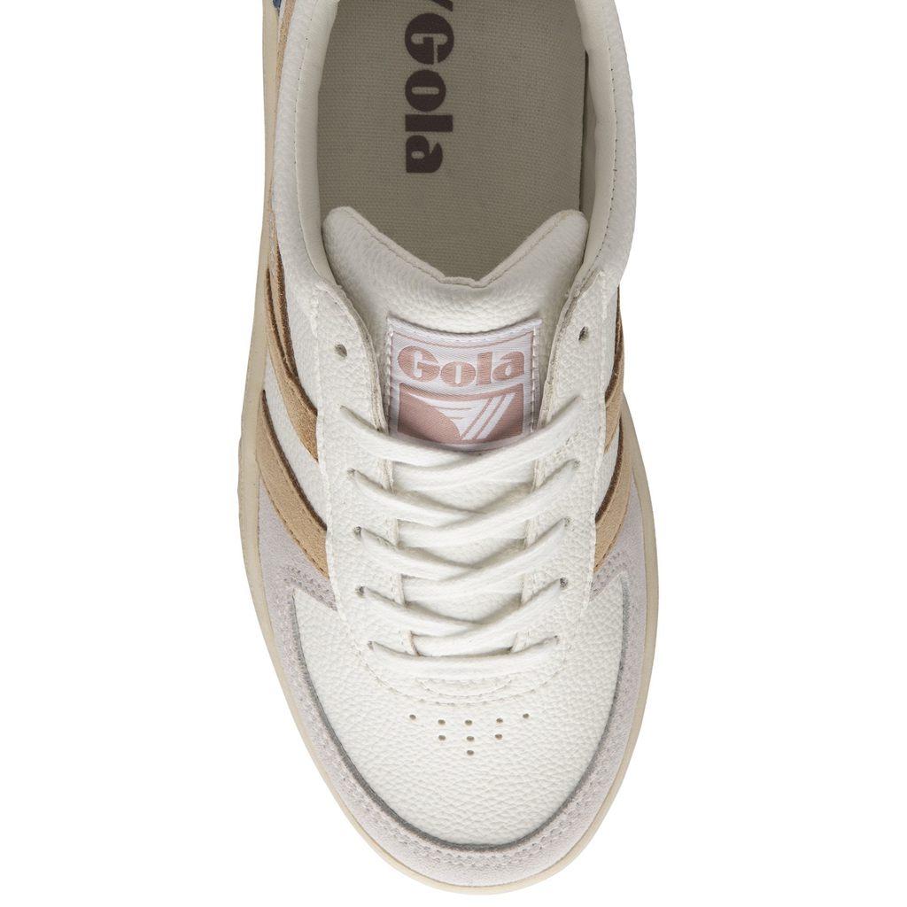 Gola Classics Grandslam Trident Sneakers Bílé Růžové CZ | GHLP-90723