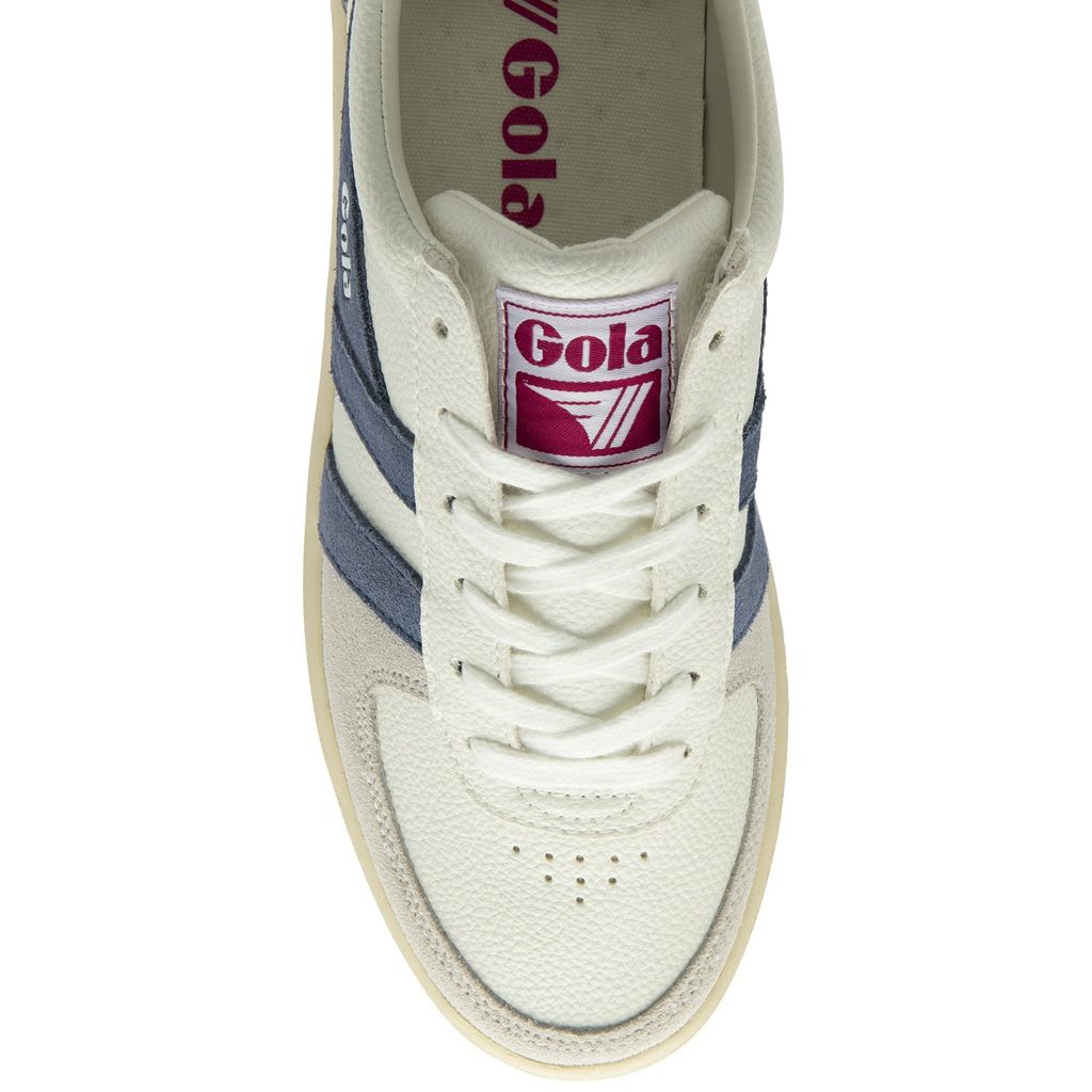 Gola Classics Grandslam Trident Sneakers Bílé Fuchsie CZ | QBVK-45903