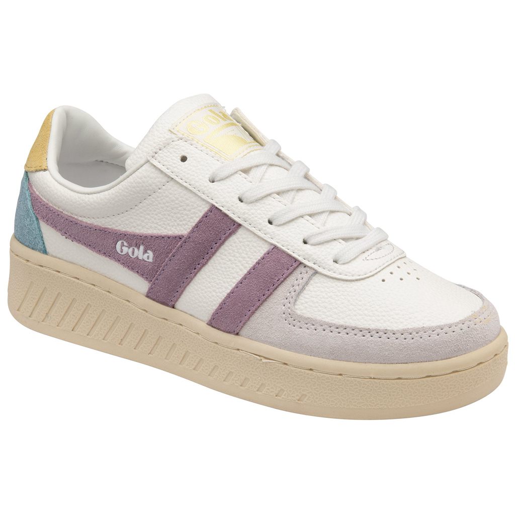 Gola Classics Grandslam Trident Sneakers Bílé Citrón CZ | IXNW-30156