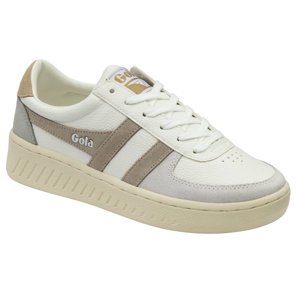 Gola Classics Grandslam Trident Sneakers Bílé Šedé CZ | AINC-21956