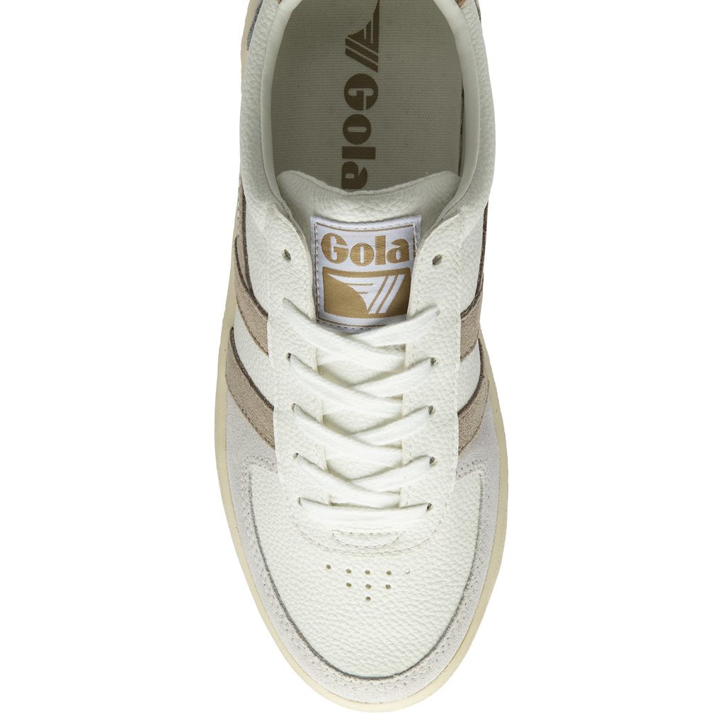 Gola Classics Grandslam Trident Sneakers Bílé Šedé CZ | AINC-21956