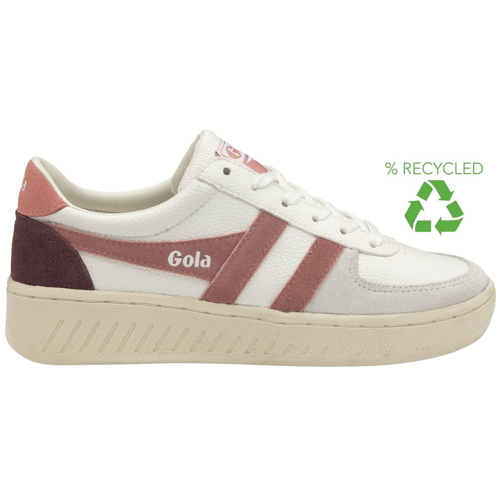 Gola Classics Grandslam Trident Sneakers Bílé Růžové Koralove Růžové CZ | QZEA-58276