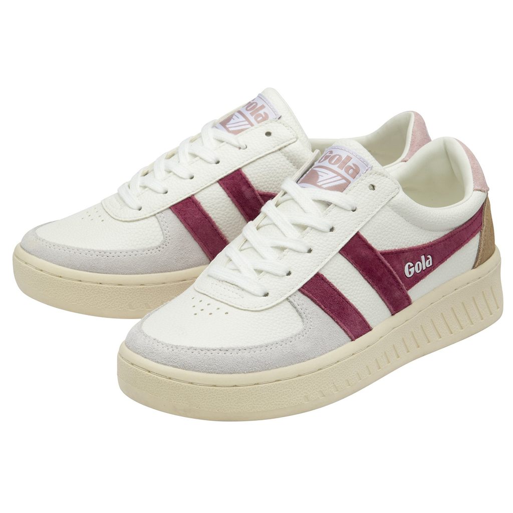 Gola Classics Grandslam Trident Sneakers Bílé Růžové CZ | XLHB-82347