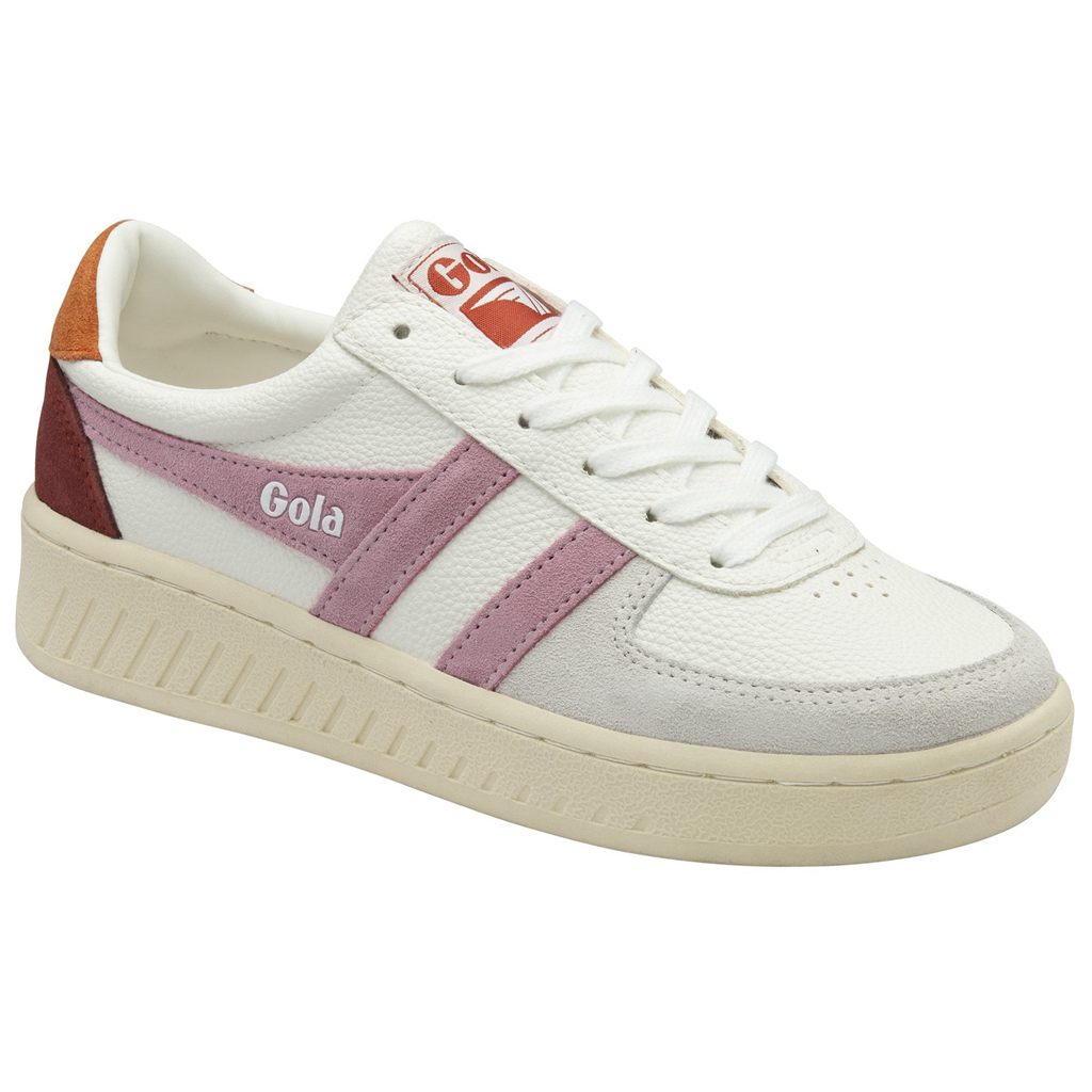 Gola Classics Grandslam Trident Sneakers Bílé Oranžové CZ | XIFY-48129