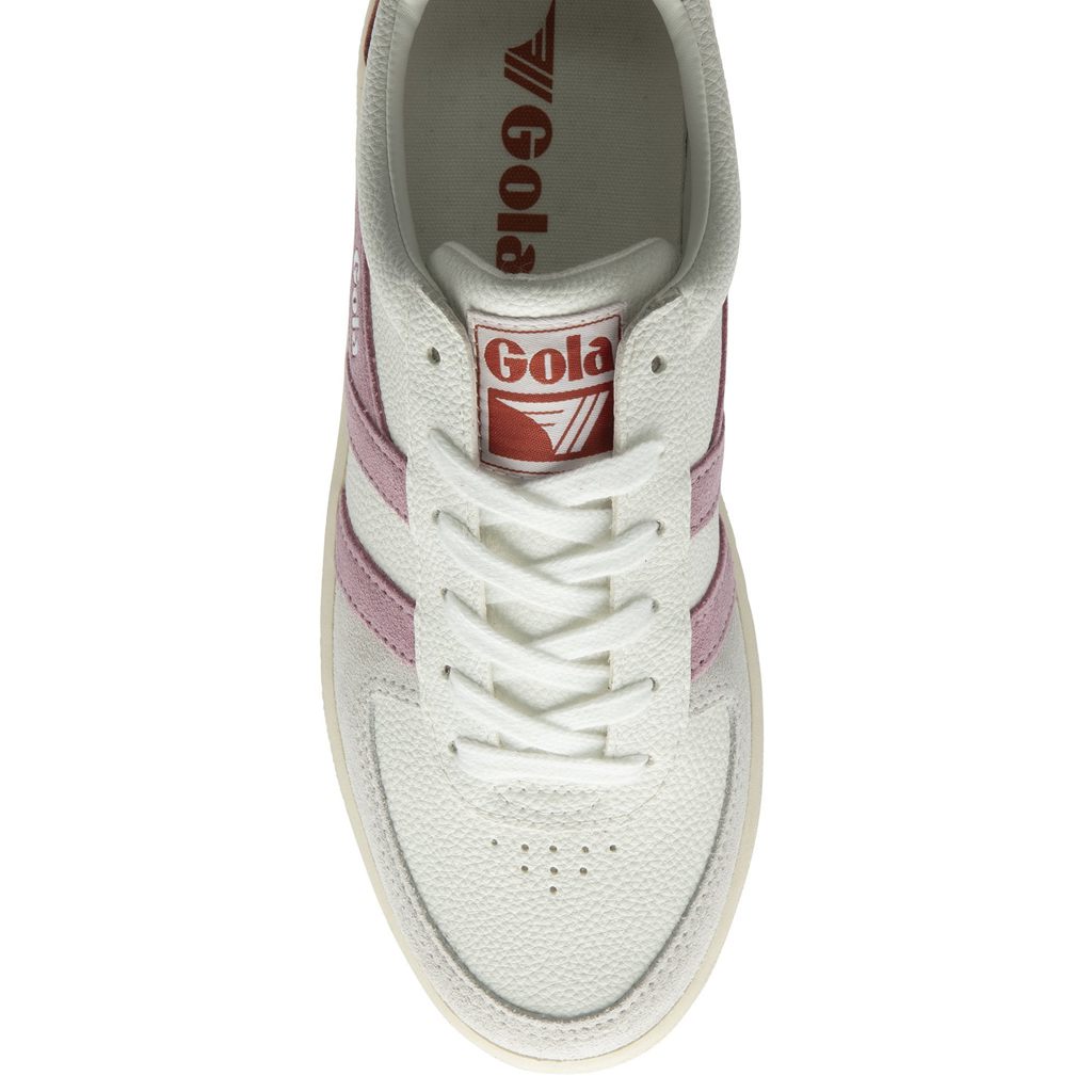 Gola Classics Grandslam Trident Sneakers Bílé Oranžové CZ | XIFY-48129
