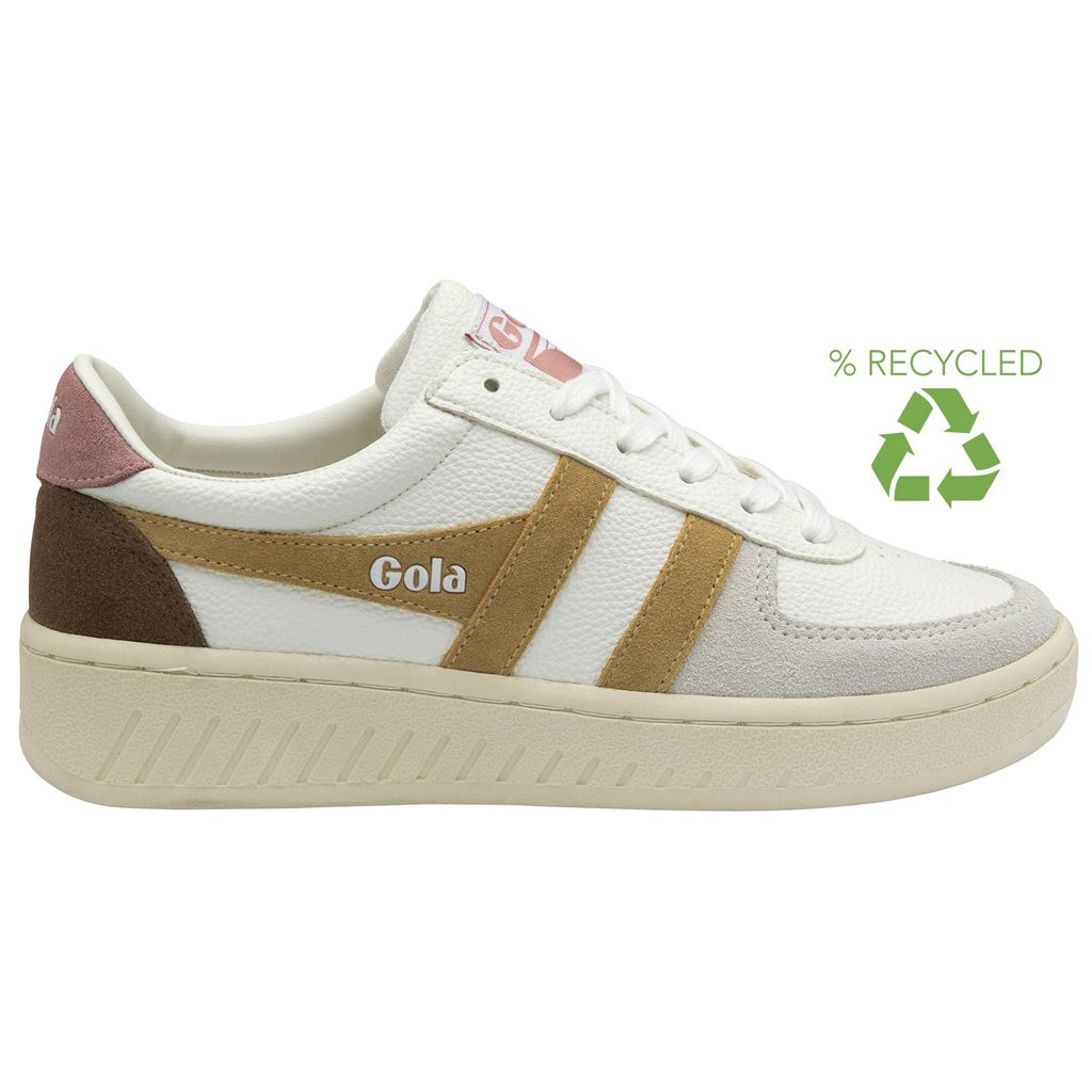 Gola Classics Grandslam Trident Sneakers Bílé Hnědé Růžové CZ | KFSM-52086