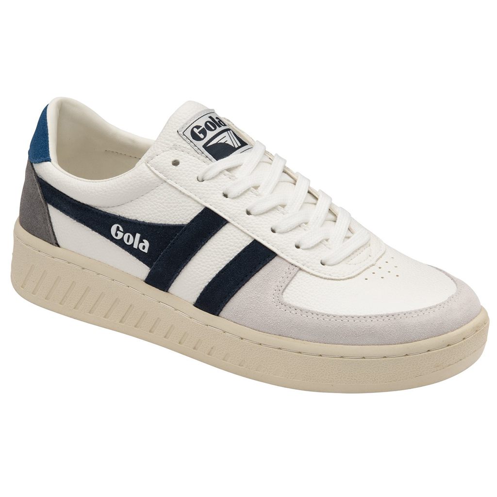 Gola Classics Grandslam Trident Sneakers Bílé Tmavě Blankyt Blankyt CZ | UITR-97302
