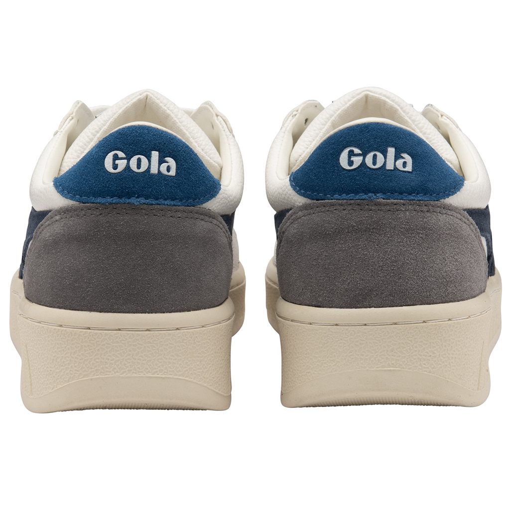 Gola Classics Grandslam Trident Sneakers Bílé Tmavě Blankyt Blankyt CZ | UITR-97302