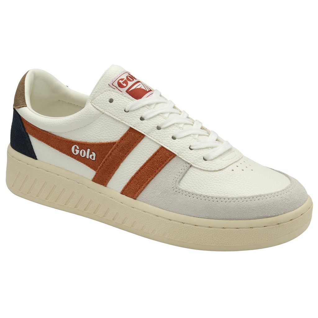 Gola Classics Grandslam Trident Sneakers Bílé Oranžové CZ | GQLU-37610