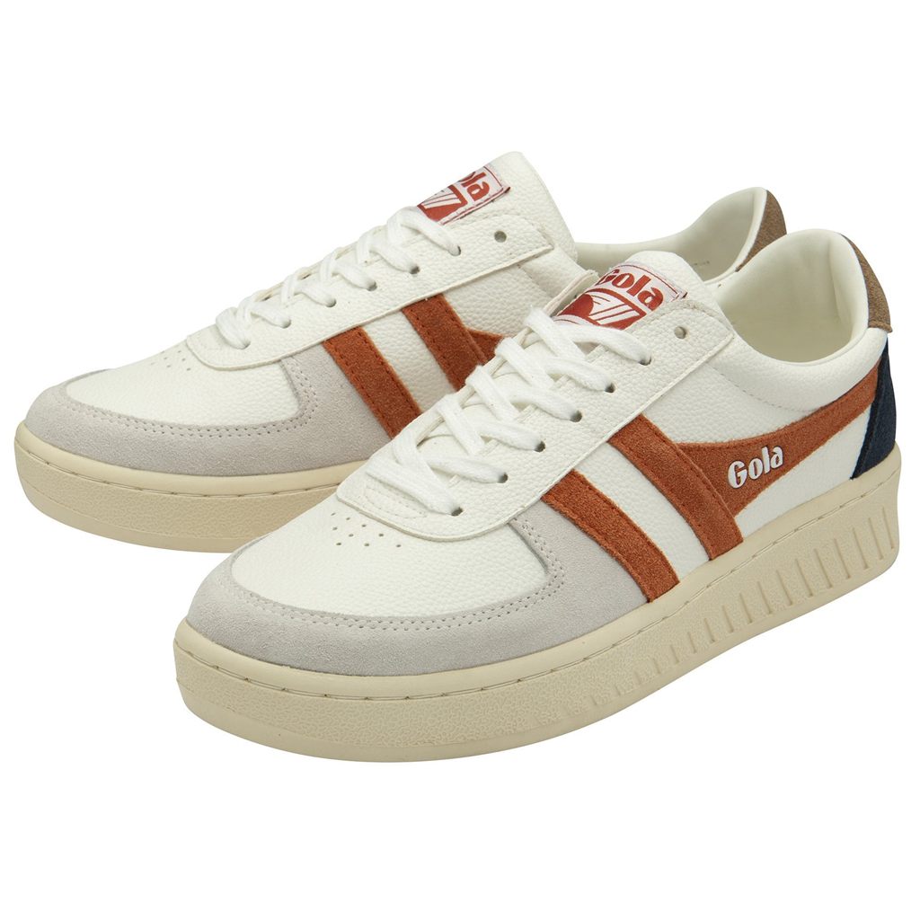 Gola Classics Grandslam Trident Sneakers Bílé Oranžové CZ | GQLU-37610