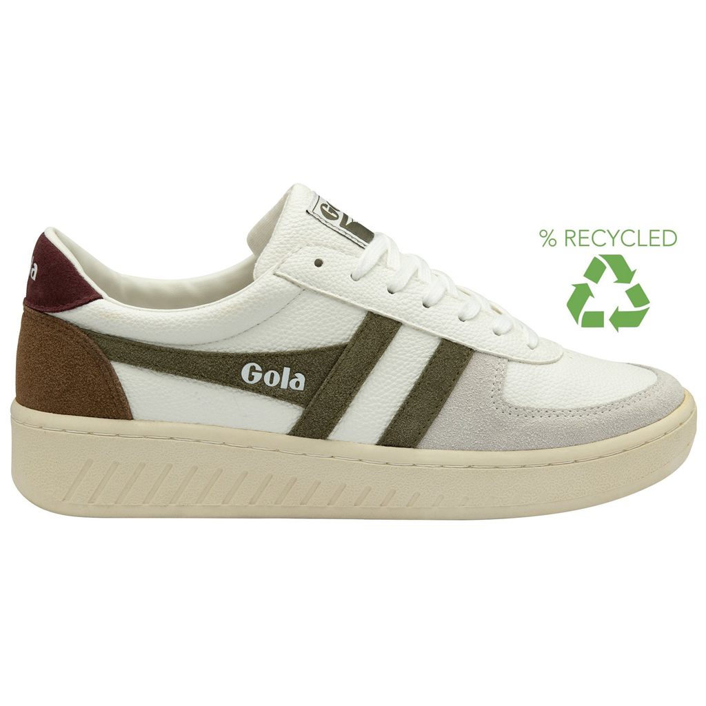 Gola Classics Grandslam Trident Sneakers Bílé Hnědožlutý Vínové CZ | WGNF-45837