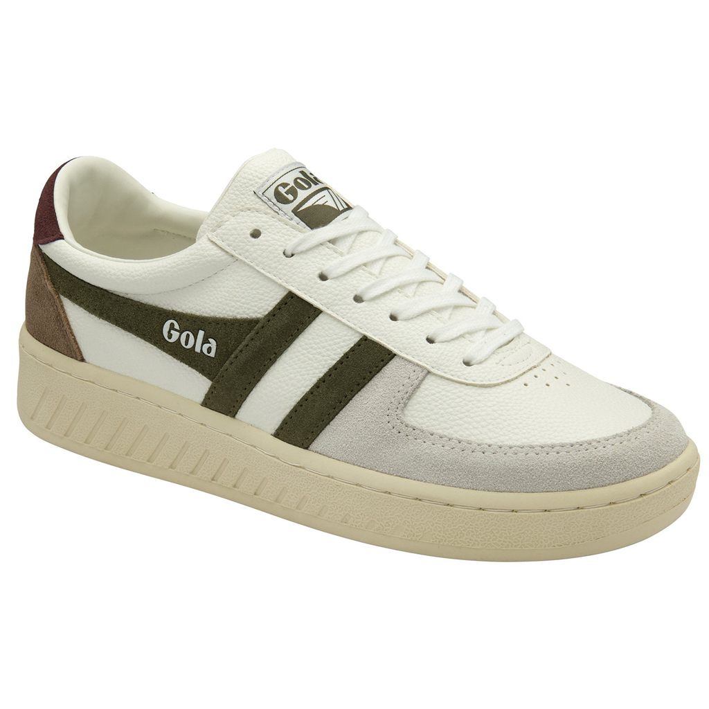 Gola Classics Grandslam Trident Sneakers Bílé Hnědožlutý Vínové CZ | WGNF-45837