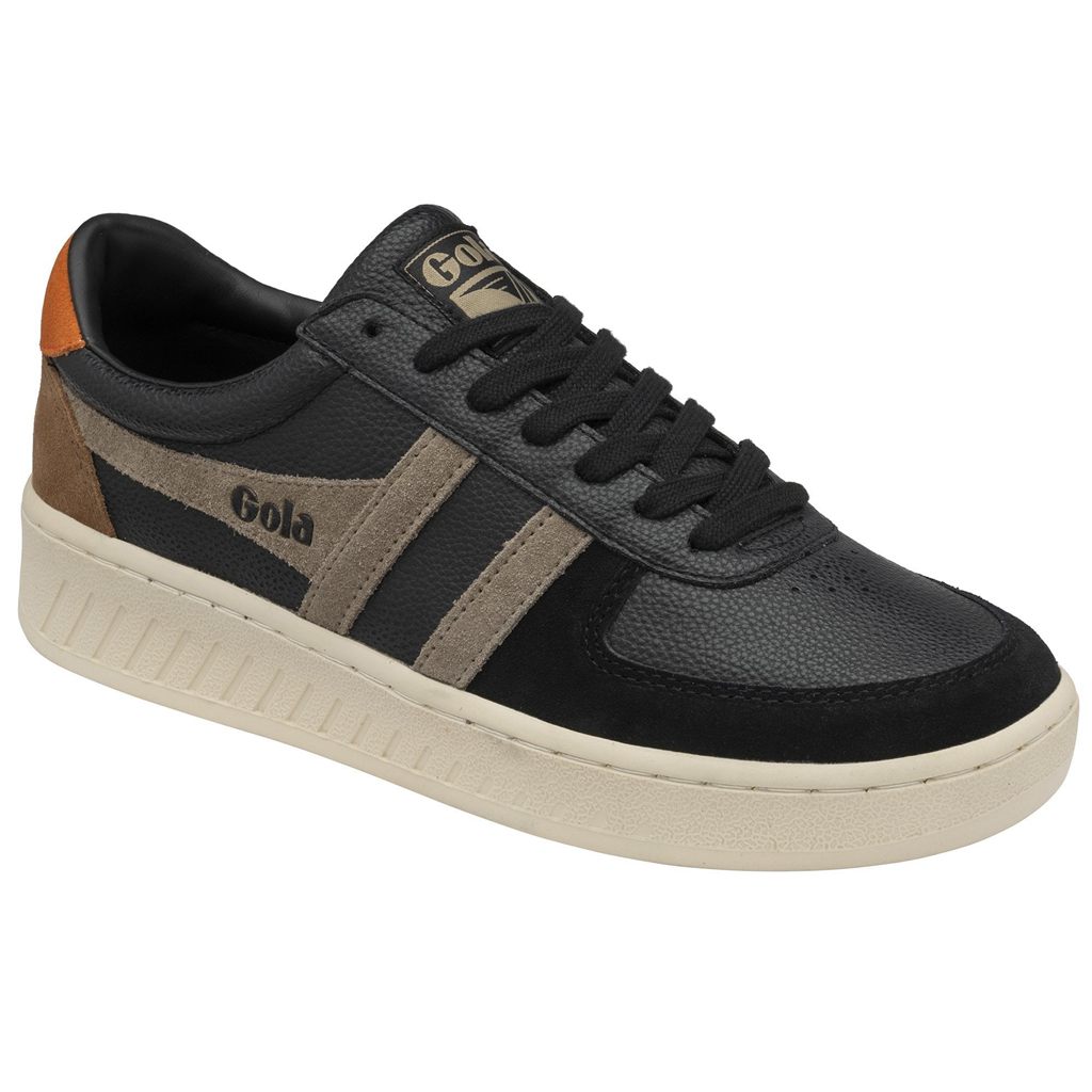 Gola Classics Grandslam Trident Sneakers Černé Oranžové CZ | YKGU-54780