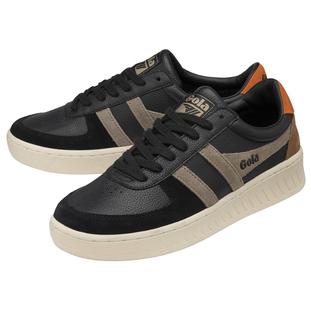 Gola Classics Grandslam Trident Sneakers Černé Oranžové CZ | YKGU-54780