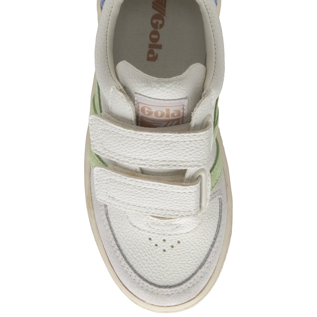 Gola Classics Grandslam Trident Strap Sneakers Bílé Zelene Růžové CZ | YVCH-80574