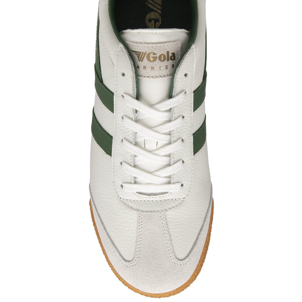 Gola Classics Harrier Leather Sneakers Bílé Zelene Zelene CZ | GMQL-12305