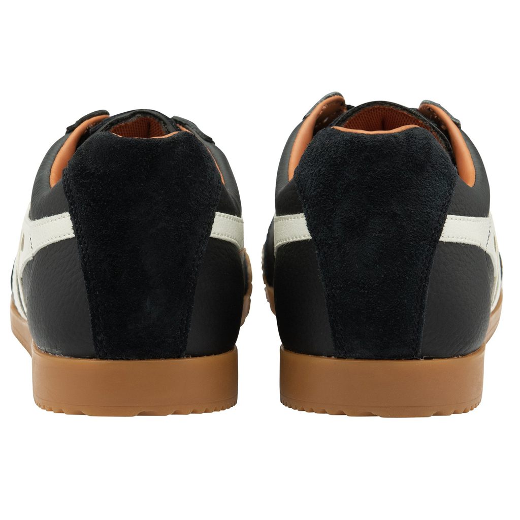 Gola Classics Harrier Leather Sneakers Černé Bílé Oranžové CZ | BYFP-17395