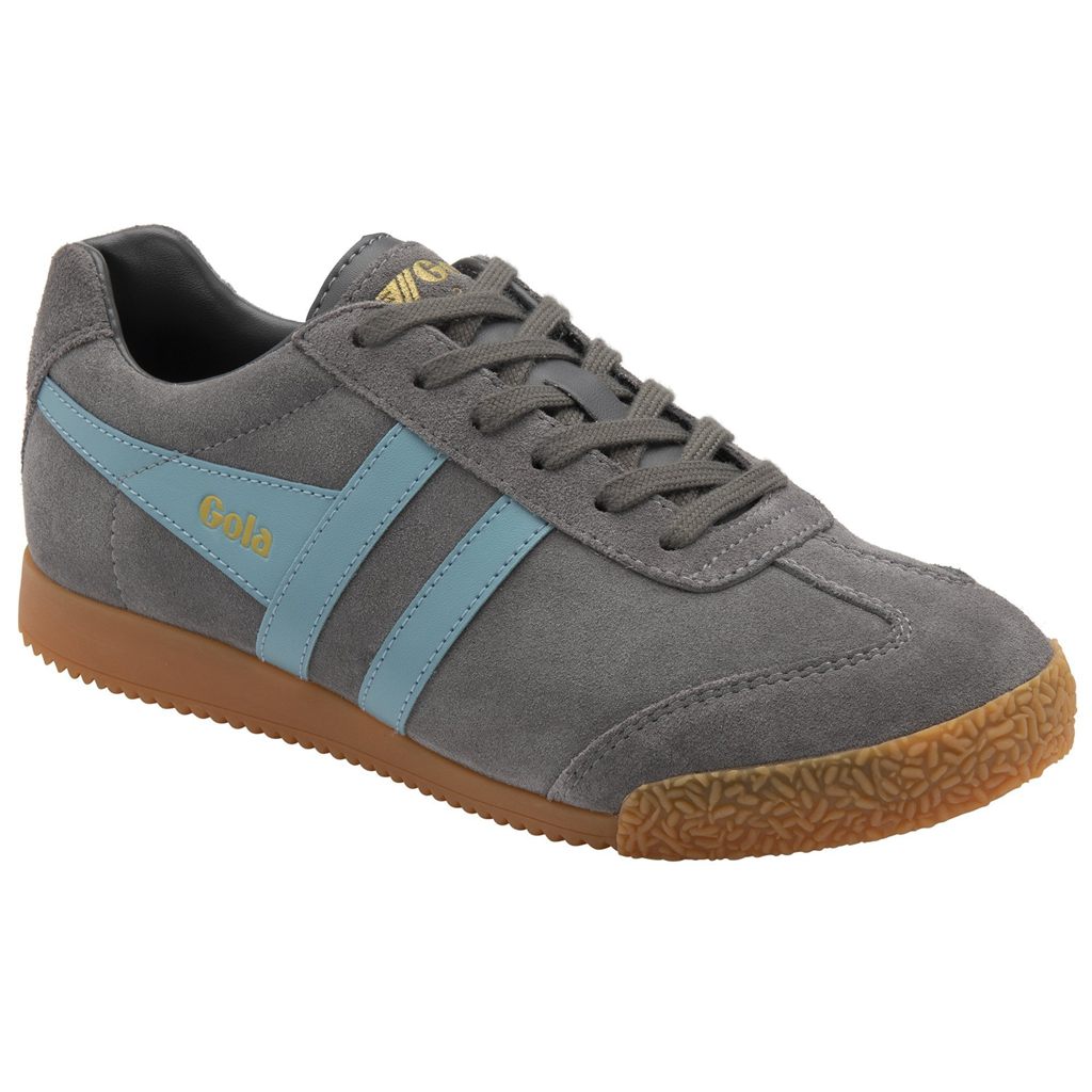 Gola Classics Harrier Suede Sneakers Ash Ocean CZ | VDJH-02879