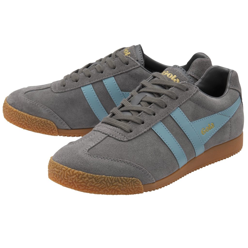 Gola Classics Harrier Suede Sneakers Ash Ocean CZ | VDJH-02879