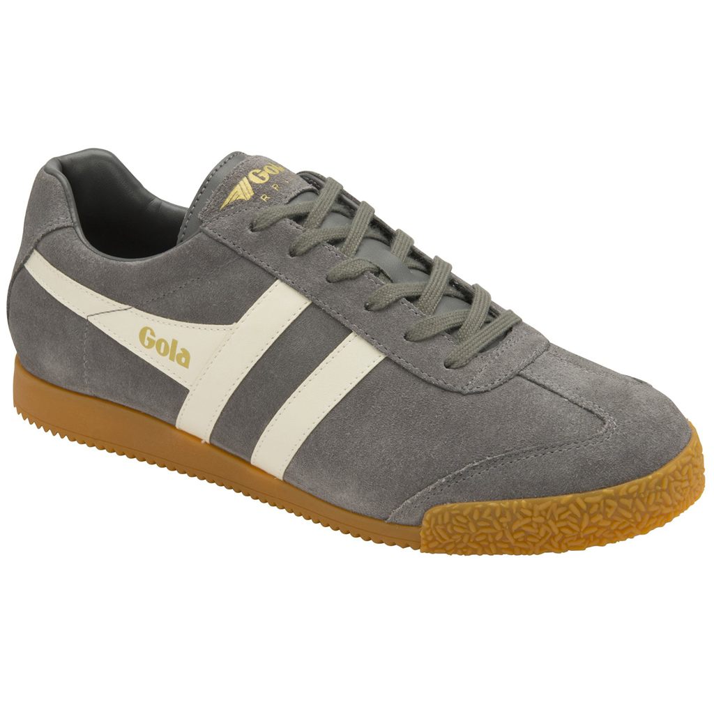 Gola Classics Harrier Suede Sneakers Ash Ecru CZ | XDRK-73480