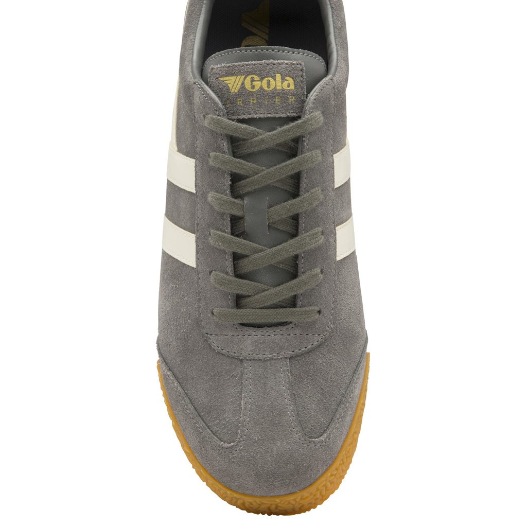 Gola Classics Harrier Suede Sneakers Ash Ecru CZ | XDRK-73480