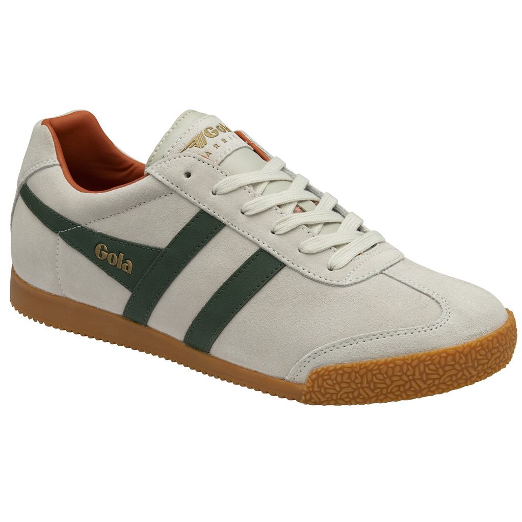 Gola Classics Harrier Suede Sneakers Bílé Oranžové CZ | SIRV-21530