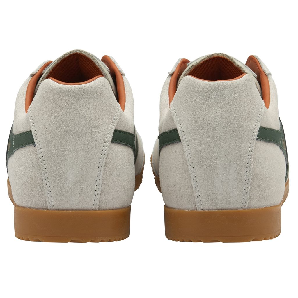 Gola Classics Harrier Suede Sneakers Bílé Oranžové CZ | SIRV-21530