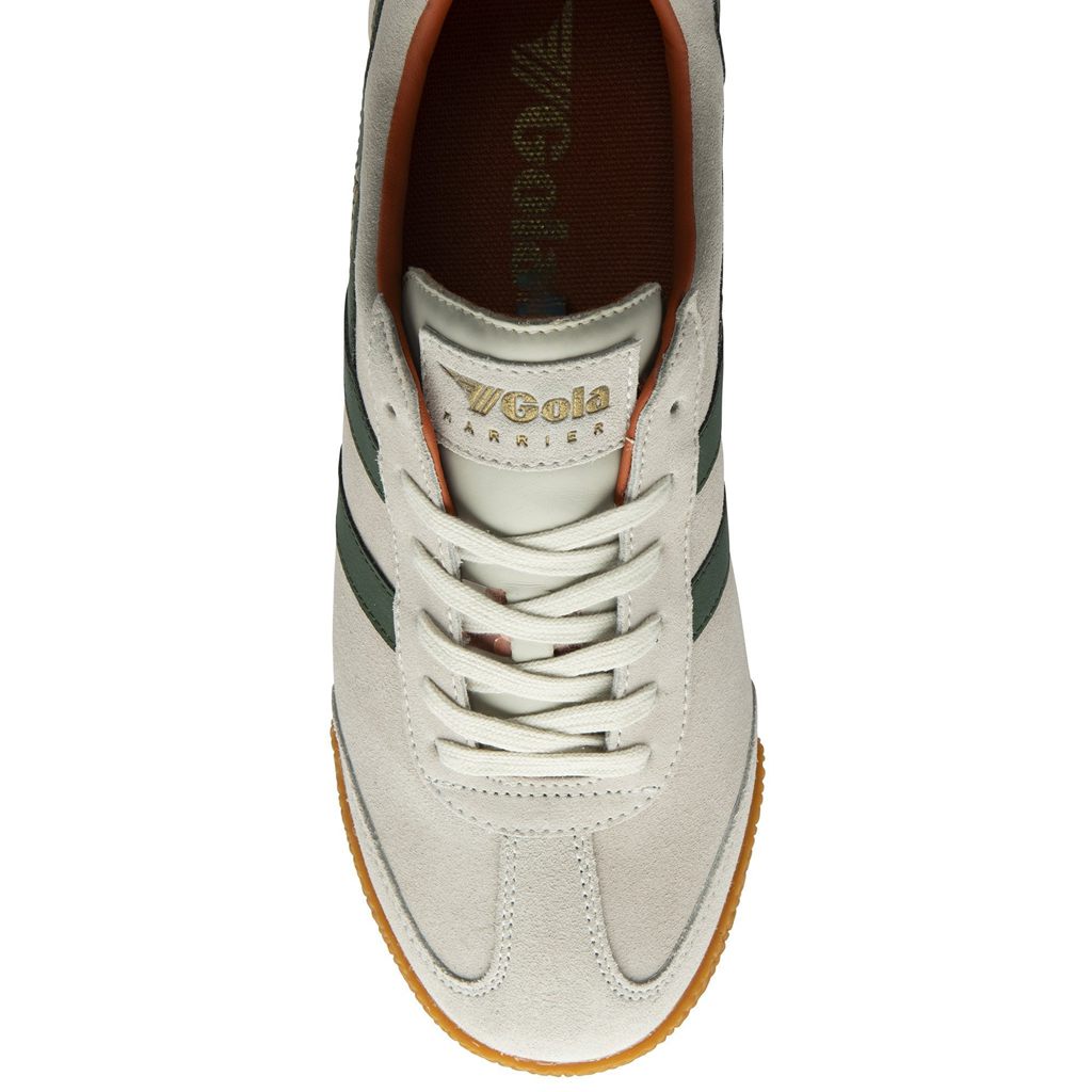 Gola Classics Harrier Suede Sneakers Bílé Oranžové CZ | SIRV-21530
