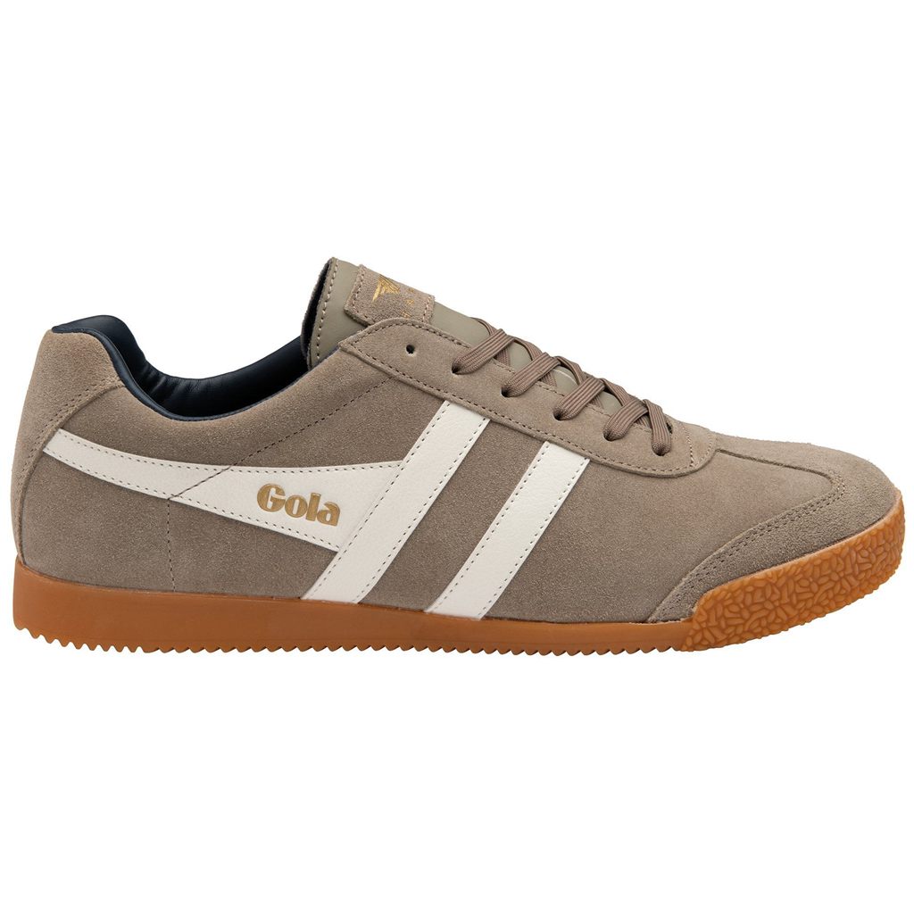 Gola Classics Harrier Suede Sneakers Bílé Tmavě Blankyt CZ | UBZE-84953