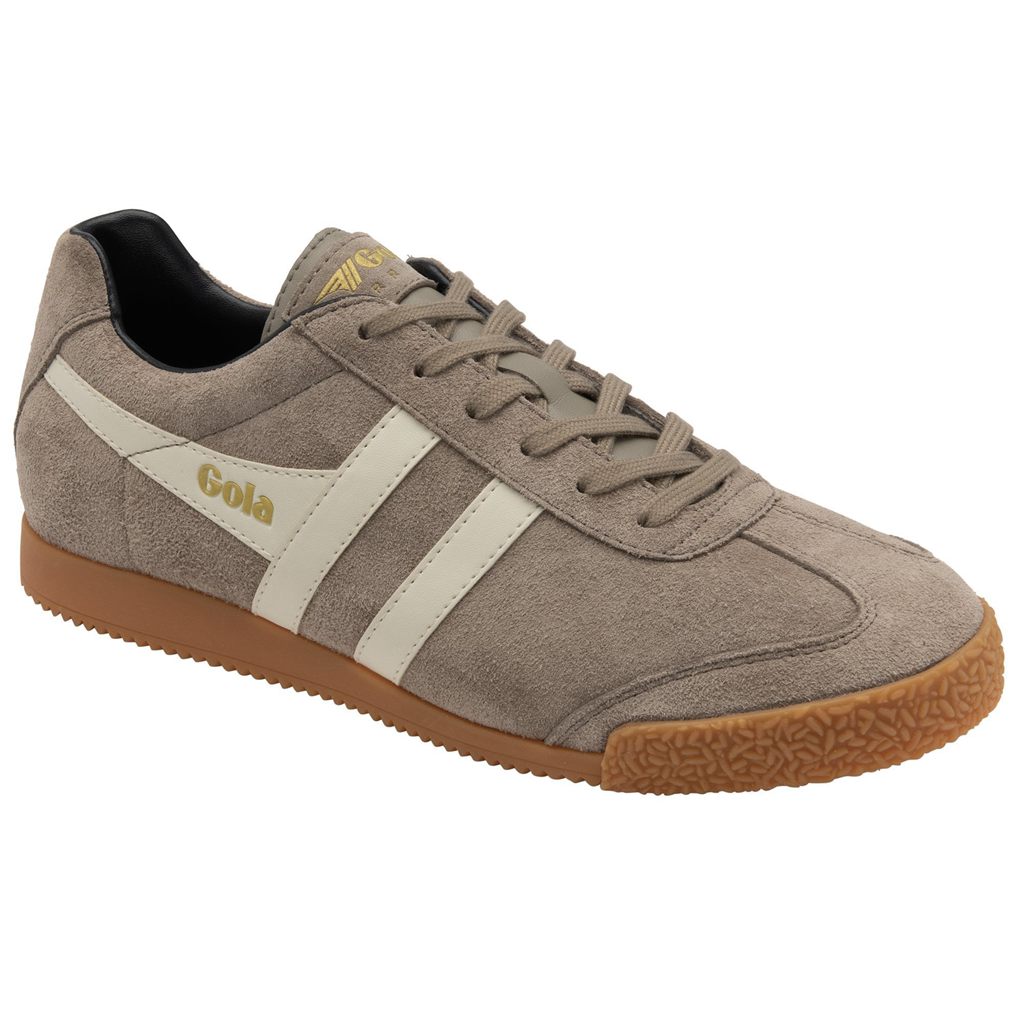 Gola Classics Harrier Suede Sneakers Bílé Tmavě Blankyt CZ | UBZE-84953