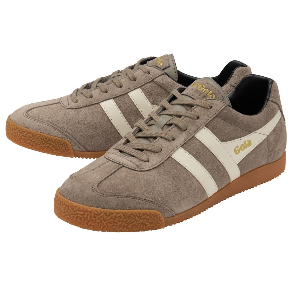 Gola Classics Harrier Suede Sneakers Bílé Tmavě Blankyt CZ | UBZE-84953