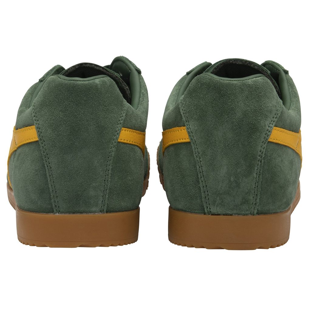 Gola Classics Harrier Suede Sneakers Evergreen Sun CZ | HRZW-93250