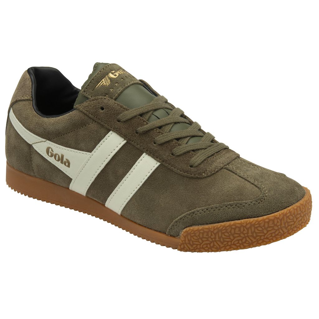 Gola Classics Harrier Suede Sneakers Hnědožlutý Bílé Černé CZ | FNEQ-95743