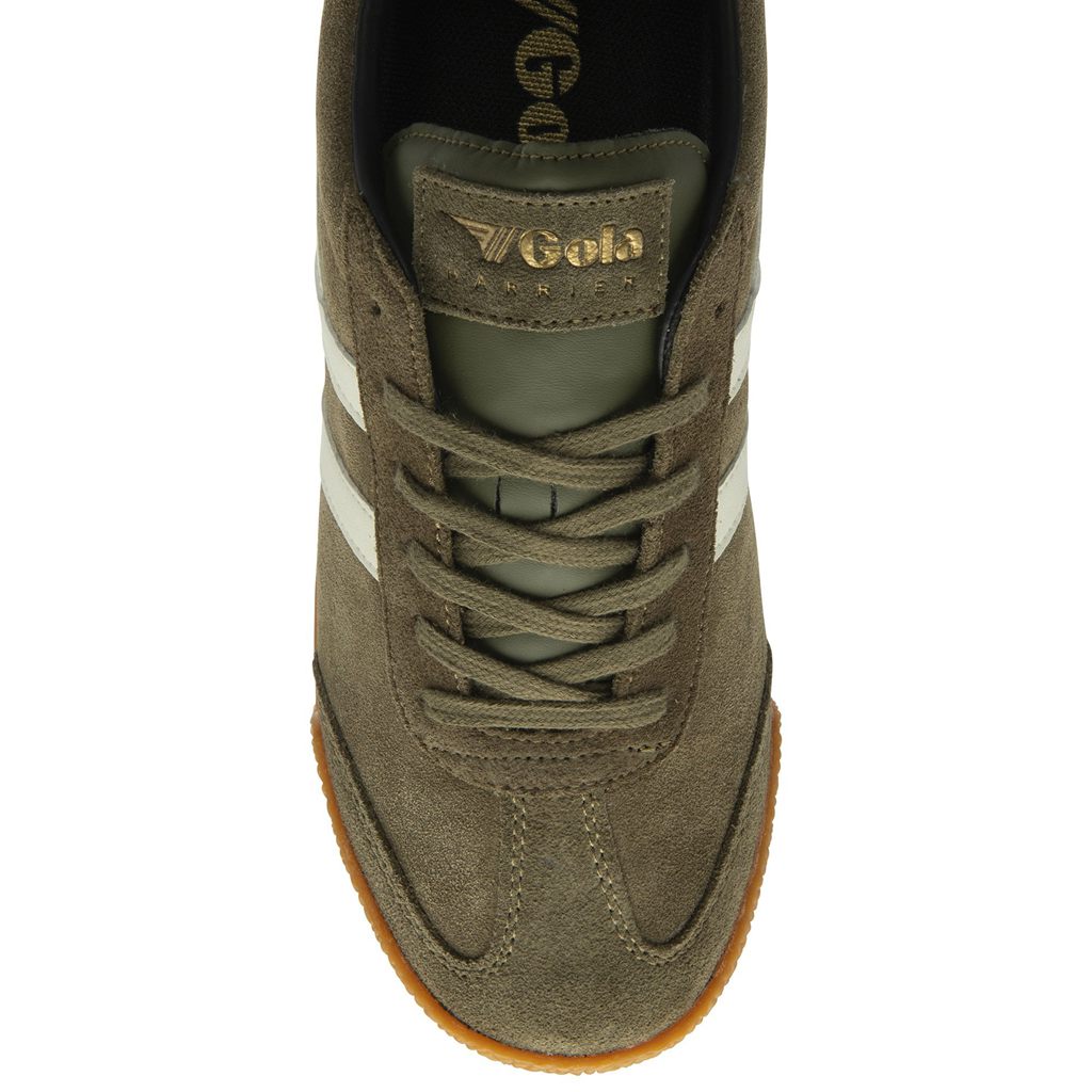 Gola Classics Harrier Suede Sneakers Hnědožlutý Bílé Černé CZ | FNEQ-95743