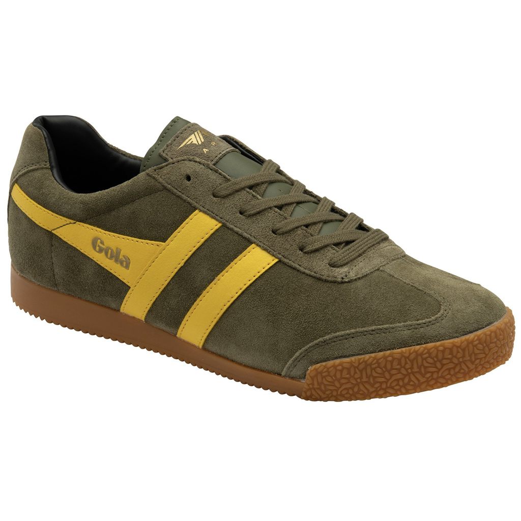 Gola Classics Harrier Suede Sneakers Hnědožlutý Černé CZ | MJDZ-58904