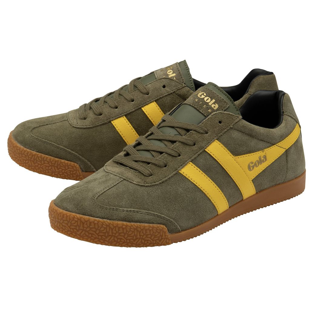 Gola Classics Harrier Suede Sneakers Hnědožlutý Černé CZ | MJDZ-58904