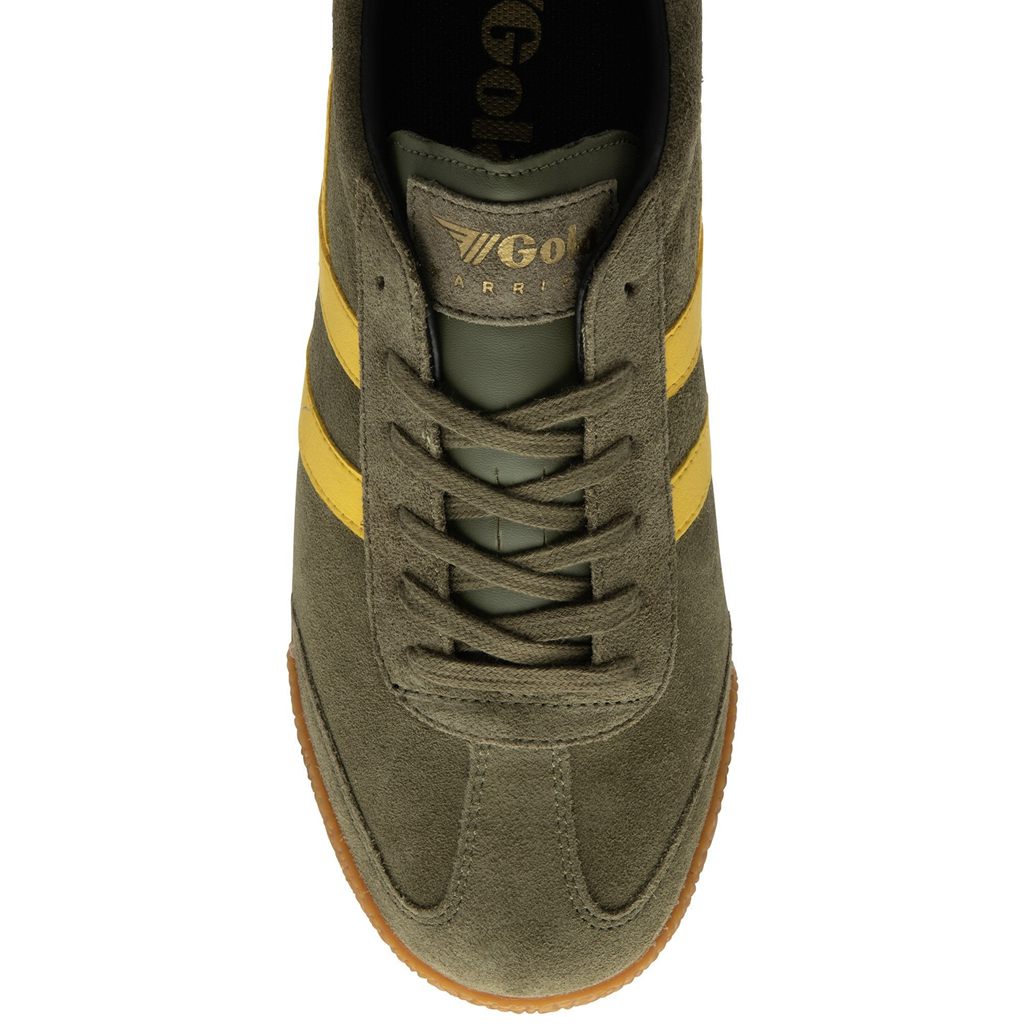 Gola Classics Harrier Suede Sneakers Hnědožlutý Černé CZ | MJDZ-58904