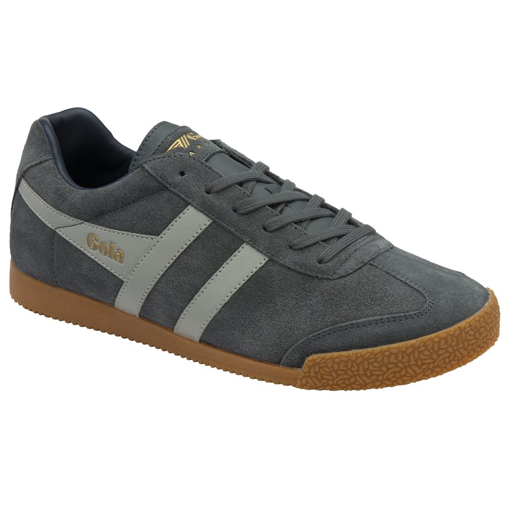 Gola Classics Harrier Suede Sneakers Světle Šedé Tmavě Blankyt CZ | QBPA-85794
