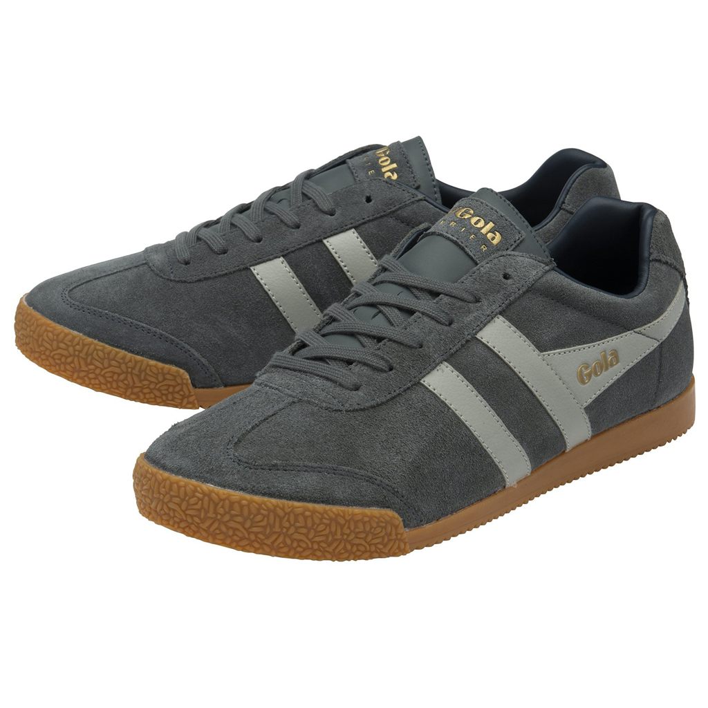 Gola Classics Harrier Suede Sneakers Světle Šedé Tmavě Blankyt CZ | QBPA-85794