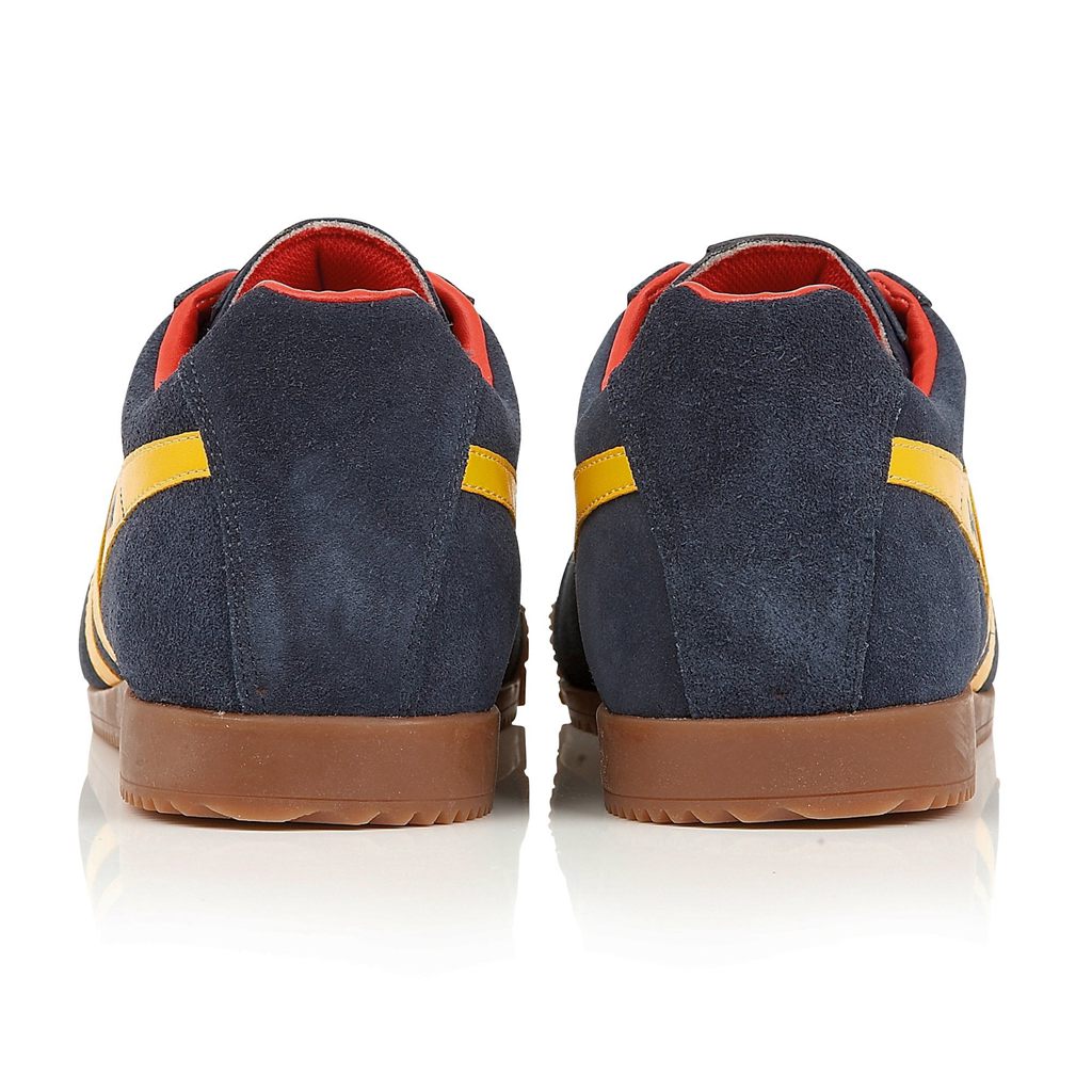 Gola Classics Harrier Suede Sneakers Tmavě Blankyt Červené CZ | OXWI-56891