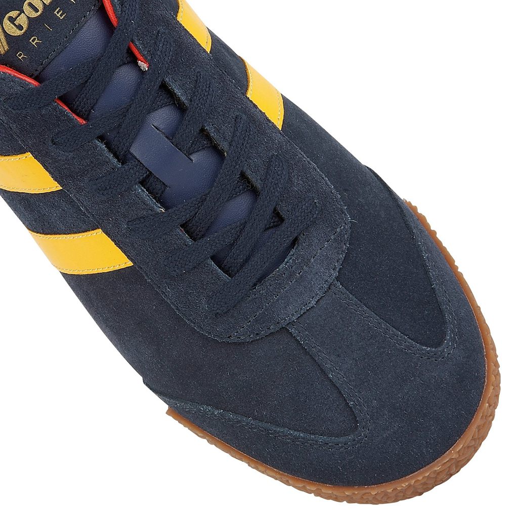 Gola Classics Harrier Suede Sneakers Tmavě Blankyt Červené CZ | OXWI-56891