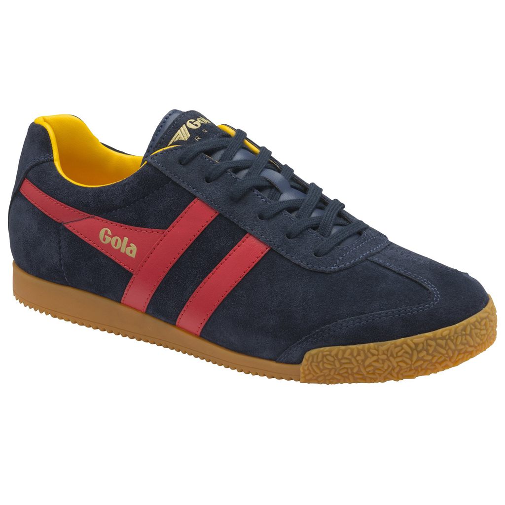 Gola Classics Harrier Suede Sneakers Tmavě Blankyt Červené CZ | MULA-94086