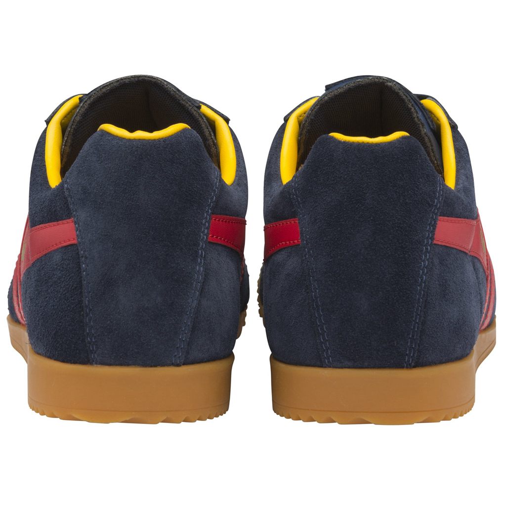 Gola Classics Harrier Suede Sneakers Tmavě Blankyt Červené CZ | MULA-94086