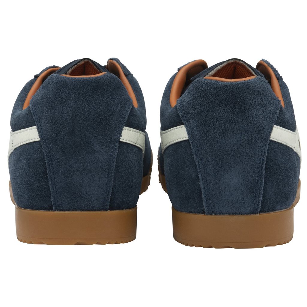 Gola Classics Harrier Suede Sneakers Tmavě Blankyt Bílé Oranžové CZ | YWUG-95632