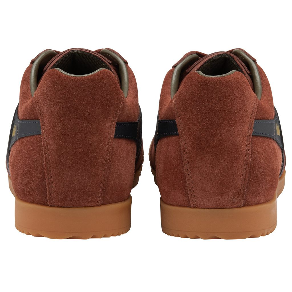 Gola Classics Harrier Suede Sneakers Tmavě Blankyt Hnědožlutý CZ | IPHW-84612