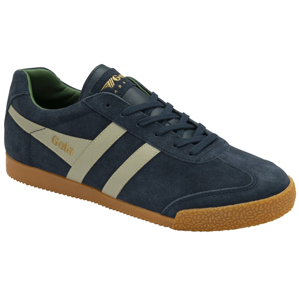 Gola Classics Harrier Suede Sneakers Tmavě Blankyt Šedé CZ | GNJW-08156