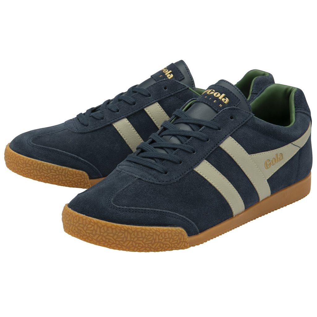 Gola Classics Harrier Suede Sneakers Tmavě Blankyt Šedé CZ | GNJW-08156