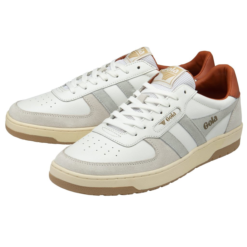 Gola Classics Hawk Sneakers Bílé Oranžové CZ | ZXJP-80693